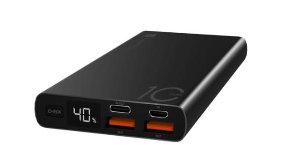 Powerbanka NAVITEL PWR10 AL čierna s kapacitou 10000 mAh