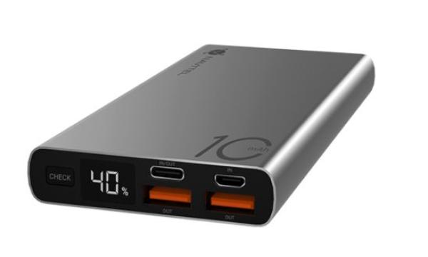 Powerbanka NAVITEL PWR10 AL strieborná s kapacitou 10000 mAh