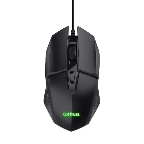 TRUST GXT 109 FELOX/ Herná/ Optická/ Pre pravákov/ 6 400 DPI/ Drôtová USB/ Čierna