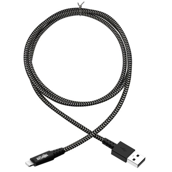 Kábel USB-A 2.0 / Lightning Synchronizácia/ Nabíjanie, MFi Certified, Samec/ Samec, 1.83m 
