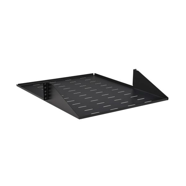 Polica pevná SmartRack 2U, nosnosť 45kg, hĺbka 546mm, montáž na stred, odvetrávaná