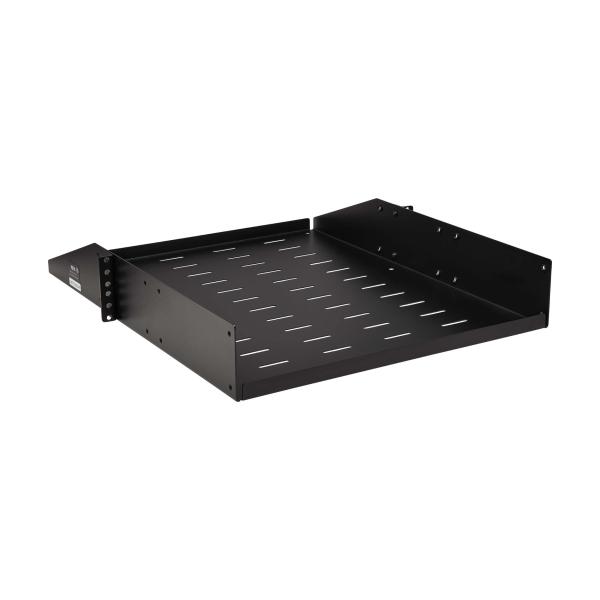 Polica pevná SmartRack 2U, nosnosť 45kg, hĺbka 546mm, montáž univerzálna, odvetrávaná 