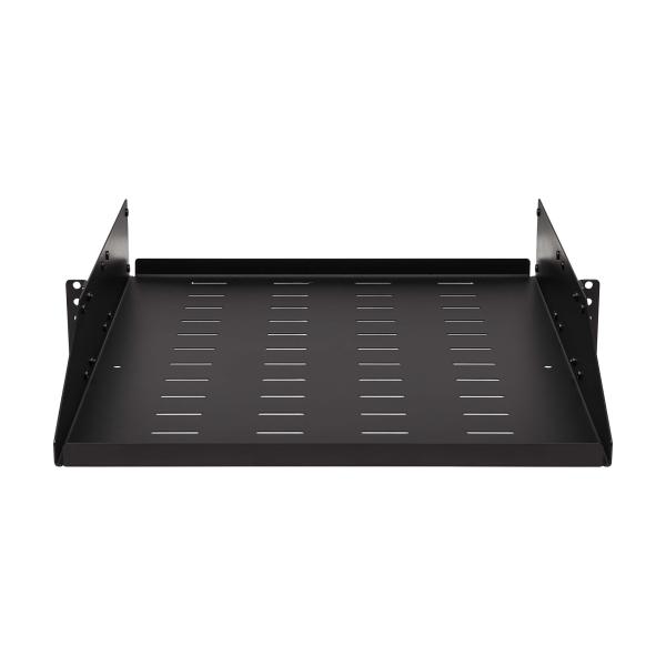 Polica pevná SmartRack 2U, nosnosť 45kg, hĺbka 546mm, montáž univerzálna, odvetrávaná 