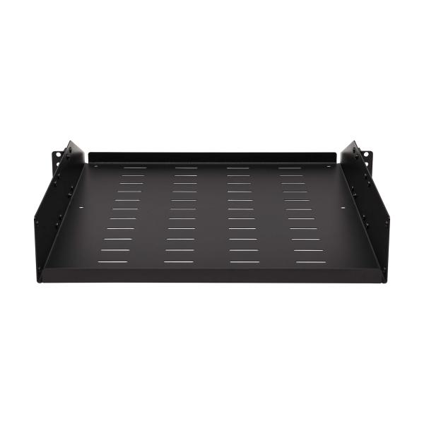 Polica pevná SmartRack 2U, nosnosť 45kg, hĺbka 546mm, montáž univerzálna, odvetrávaná 