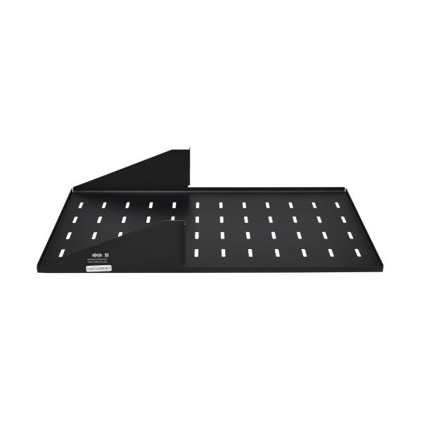 Polica pevná SmartRack 2U, nosnosť 45kg, hĺbka 546mm, montáž na stred, odvetrávaná 