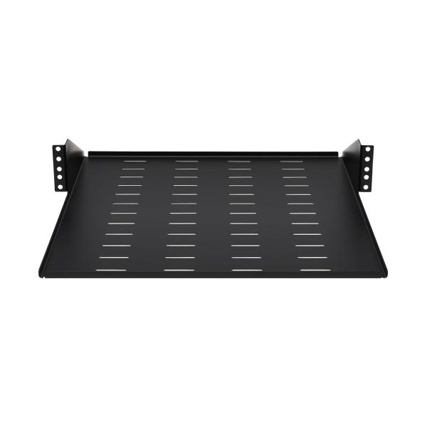 Polica pevná SmartRack 2U, nosnosť 45kg, hĺbka 546mm, montáž na stred, odvetrávaná 