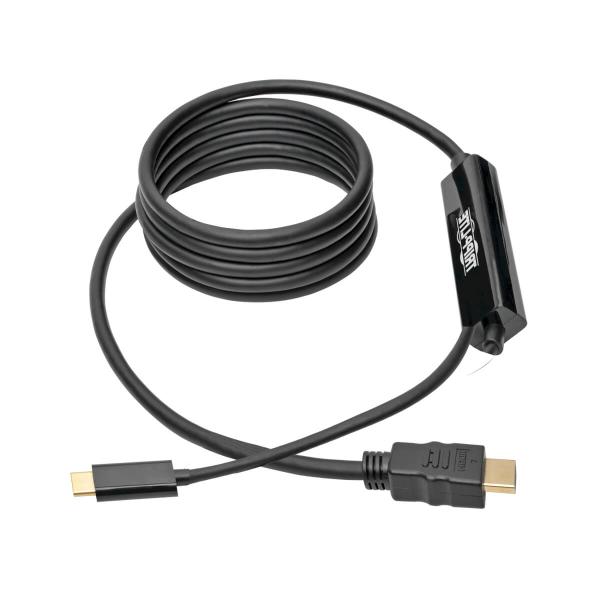 Adaptér USB-C/ HDMI (Samec/ Samec), 4K, čierna, 1.8m