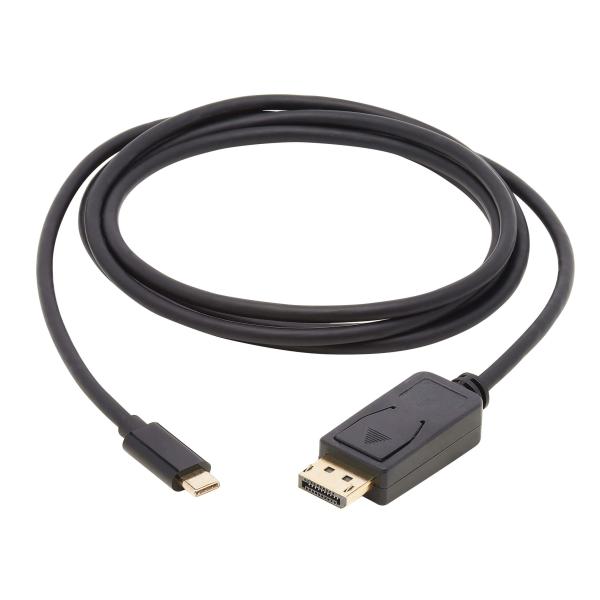Adaptér USB-C/ DisplayPort BiDirect, uzamykateľný konektor, 4K 60Hz, HDR (Samec/ Samec), kábel 1.8m 