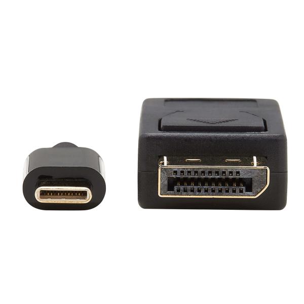 Adaptér USB-C/ DisplayPort BiDirect, uzamykateľný konektor, 4K 60Hz, HDR (Samec/ Samec), kábel 1.8m 