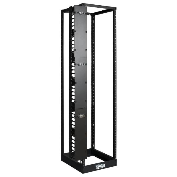 Káblový manažér vertikálny SmartRack 6 (15.24cm), káblový kanál s výrezmi pre káble a krytom