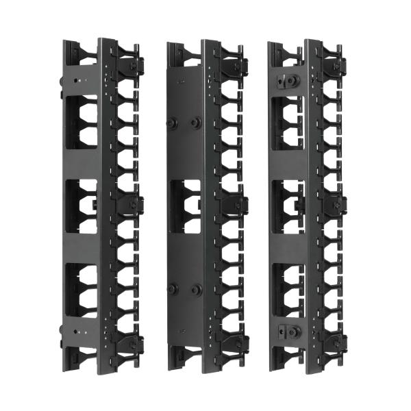 Káblový manažér vertikálny SmartRack 3 (7.62cm), káblový kanál s výrezmi pre káble 