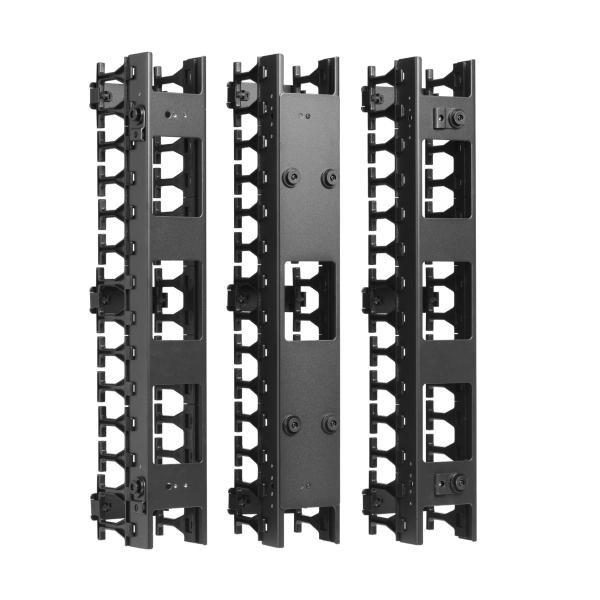 Káblový manažér vertikálny SmartRack 3 (7.62cm), káblový kanál s výrezmi pre káble 