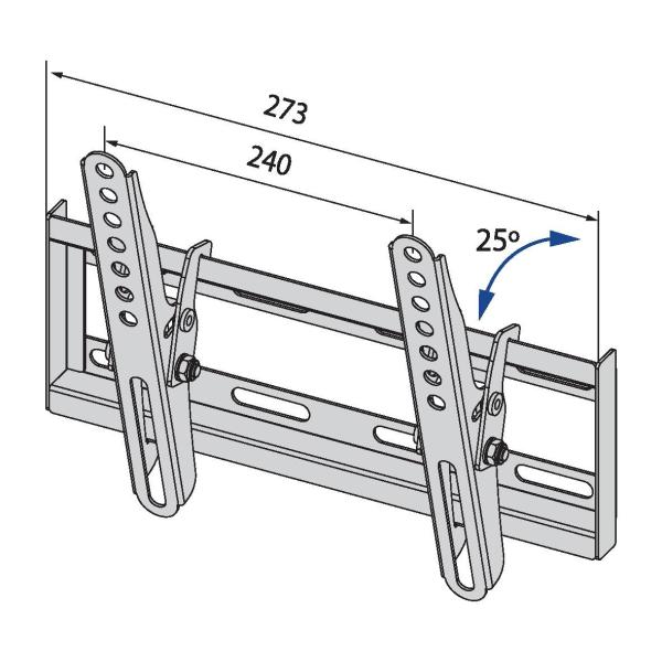 TB TV wall mount TB-251 až 42", 20kg max VESA 200x200 