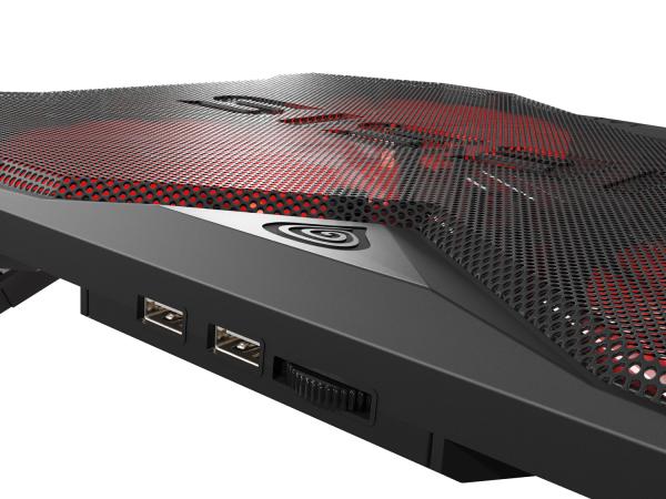 Chladiaca podložka pre NB Genesis OXID 260, LED, 15, 6-17, 3" 4xvetrák, 2xUSB 