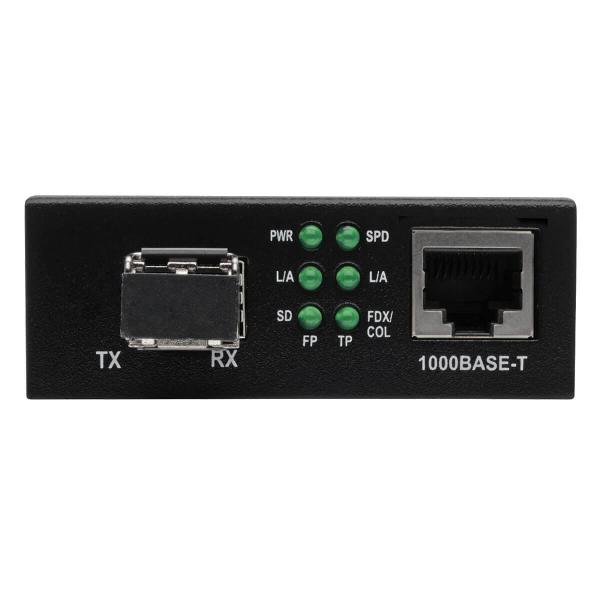 Konvertor z optických vlákien na Ethernet, 10/ 100/ 1000Mb/ s, LC Multimode, 850nm, max.550m 