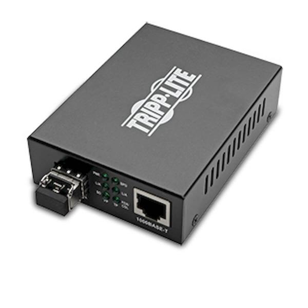 Konvertor z optických vlákien na Ethernet, 10/ 100/ 1000Mb/ s, LC Multimode, 850nm, max.550m