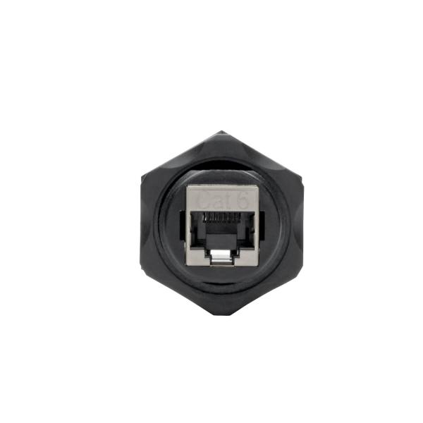 Spojka, pripojenie Ethernet zariadenia v priemysle, IP68, montáž do panelu, Cat5/ Cat6 Samice/ Samice