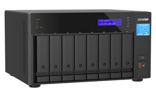 QNAP TVS-h874T-i9-64G (16core, ZFS, 64GB RAM, 8x SATA, 2x M.2 NVMe, 2x 2, 5GbE, 2x Thunderbolt 4) 