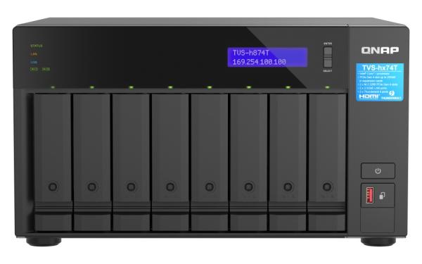 QNAP TVS-h874T-i9-64G (16core, ZFS, 64GB RAM, 8x SATA, 2x M.2 NVMe, 2x 2, 5GbE, 2x Thunderbolt 4)