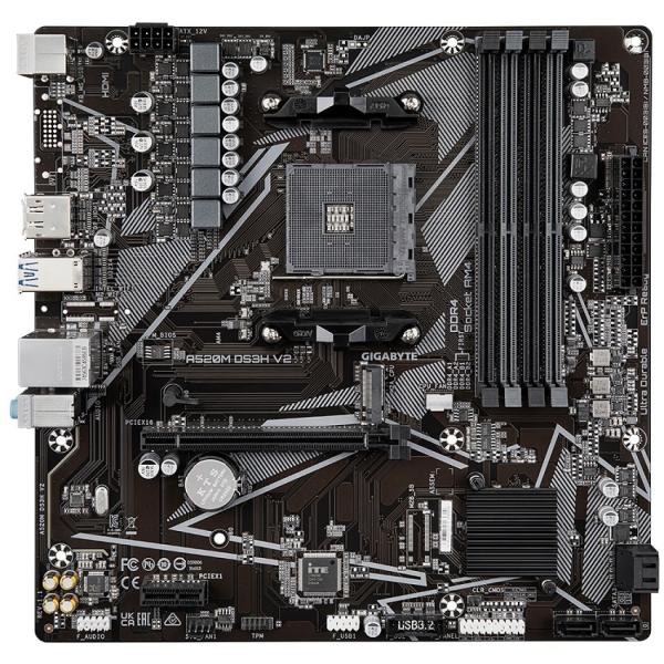 GIGABYTE A520M DS3H V2/ AM4/ mATX