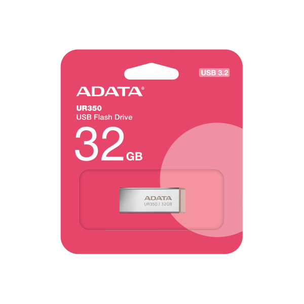 ADATA UR350/ 32GB/ USB 3.2/ USB-A/ Hnedá 