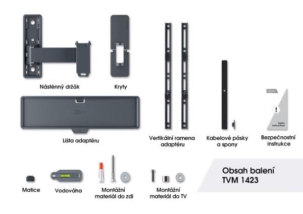 Vogel"s TVM 1423, TV rameno pre obrazovky 32-65", 25 kg 
