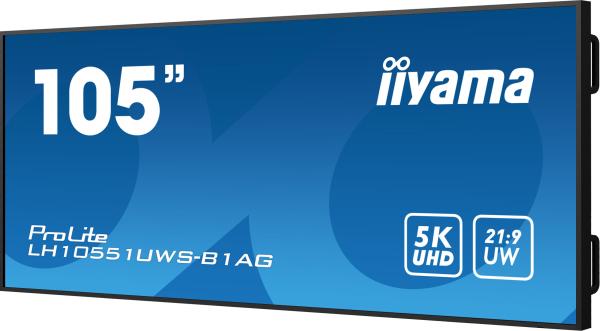 105" iiyama LH10551UWS-B1AG: IPS, 5K, USB-C, 24/ 7 