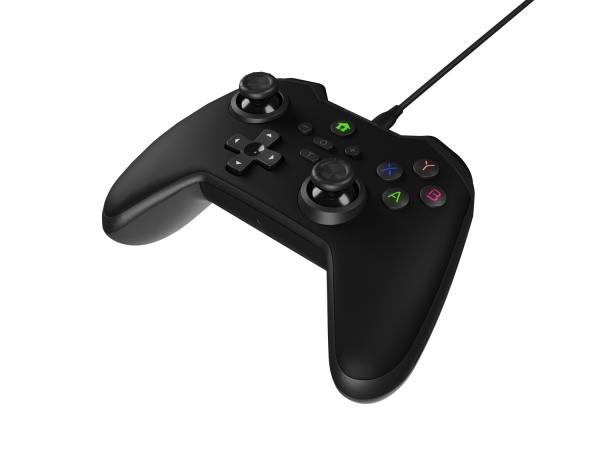 Drôtový gamepad Genesis MANGAN 300, pre PC/ Switch/ Mobil, čierny 