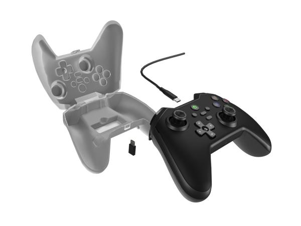 Drôtový gamepad Genesis MANGAN 300, pre PC/ Switch/ Mobil, čierny 