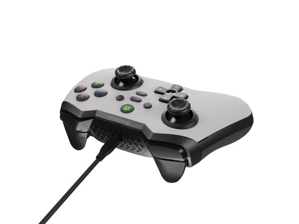 Drôtový gamepad Genesis MANGAN 300, pre PC/ Switch/ Mobil, biely 