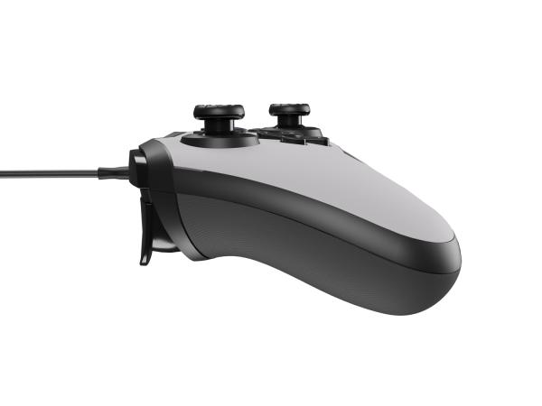 Drôtový gamepad Genesis MANGAN 300, pre PC/ Switch/ Mobil, biely 