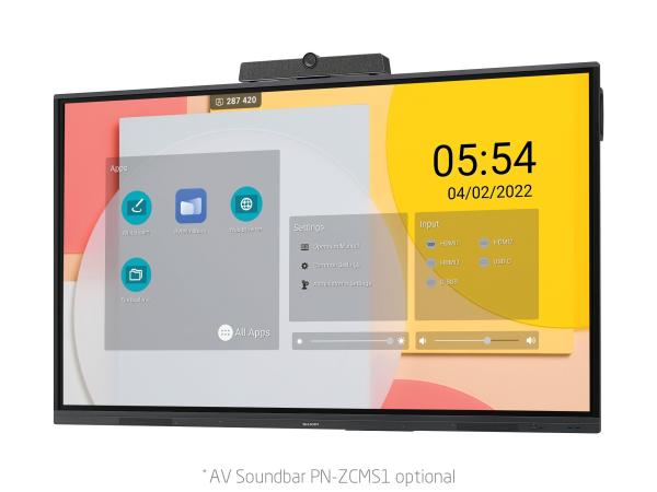75" LED SHARP PN-L752B, 3840x2160, 16/ 7, 400cd, touch 