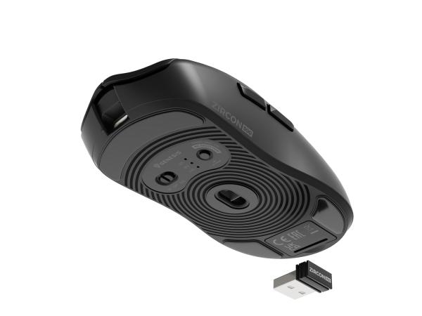 Herná myš Genesis ZIRCON 500 G2/ Herná/ Optická/ 10 000 DPI/ USB+BT/ Čierna 