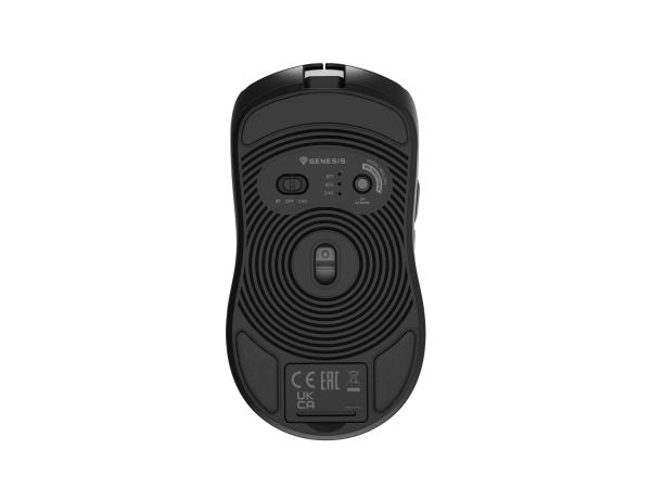 Herná myš Genesis ZIRCON 500 G2/ Herná/ Optická/ 10 000 DPI/ USB+BT/ Čierna 