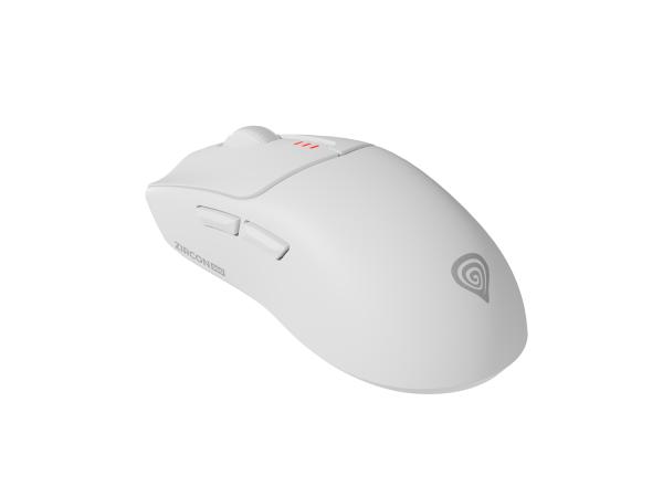 Genesis herná myš ZIRCON 500 G2/ Herná/ Optická/ 10 000 DPI/ USB+BT/ Biela 