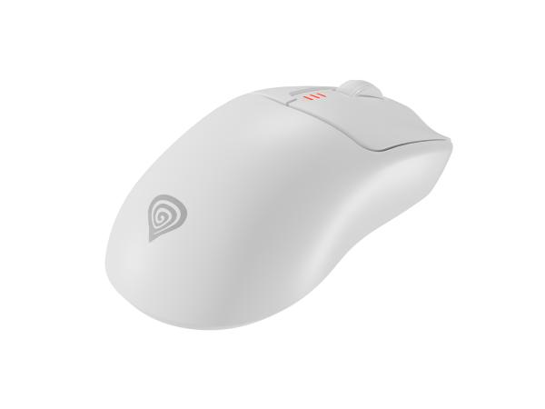 Genesis herná myš ZIRCON 500 G2/ Herná/ Optická/ 10 000 DPI/ USB+BT/ Biela 