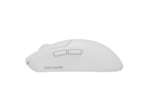 Genesis herná myš ZIRCON 500 G2/ Herná/ Optická/ 10 000 DPI/ USB+BT/ Biela 