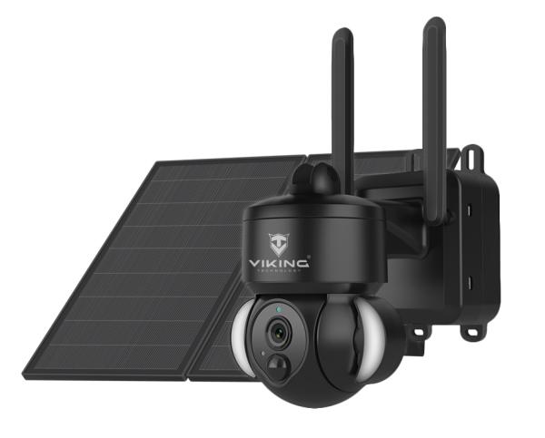 Solárna HD kamera Viking HDs03 4G/ 20000mAh/ farebné nočné videnie/ IP66/ aplikácia/ notifikácia/ čierna