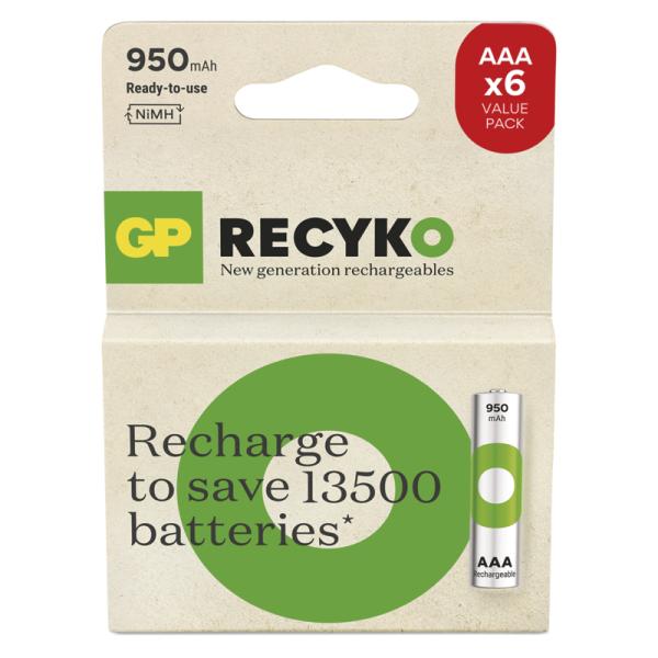 GP Nabíjací bat.ReCyko 950 AAA (HR03)-6ks 