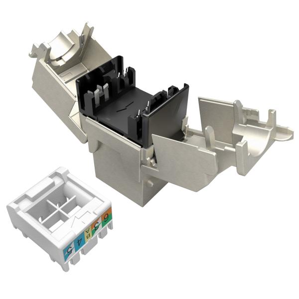 Samorezný keystone Solarix CAT5E STP SXKJ-5E-STP-BK-SA 