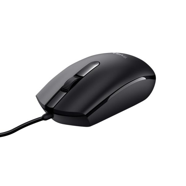 Trust TM-101/ Kancelárska/ Optická/ 1 200 DPI/ Drôtová USB/ Čierna 