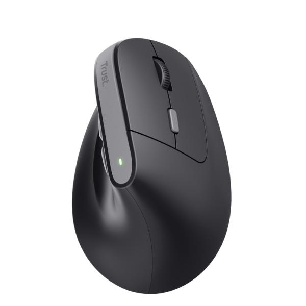 Trust Bayo II/ Vertikálna/ Optická/ Pre pravákov/ 2 400 DPI/ Bezdrôtová USB/ Čierna