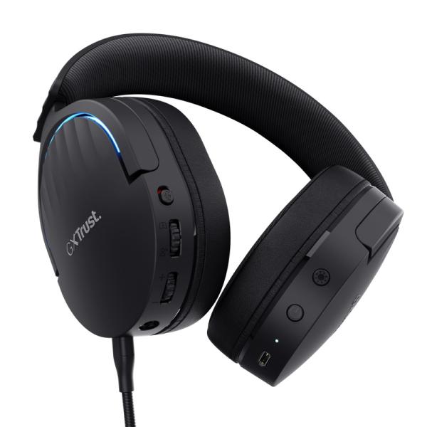 Trust Gaming GXT 491 Fayzo/ 7.1/ Jack/ Drôt/ BT-USB/ Bezdrôt/ Čierna 
