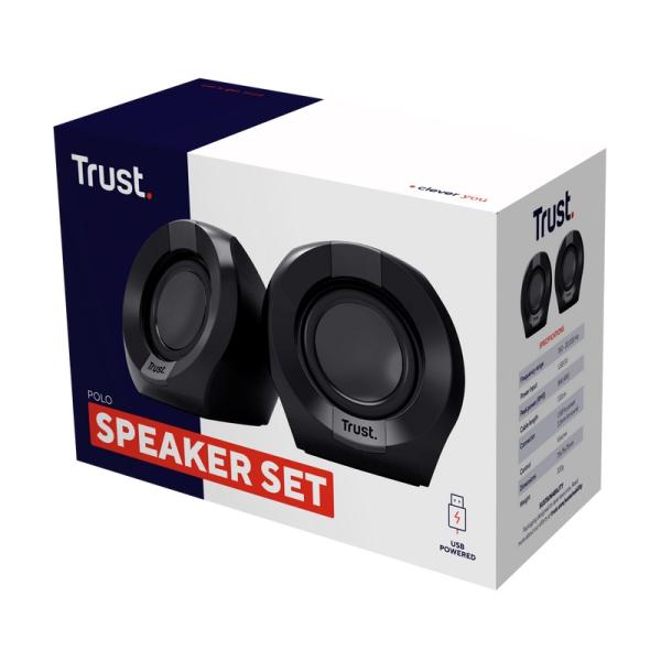 Trust Polo/ Stereo/ 4W/ Čierna 