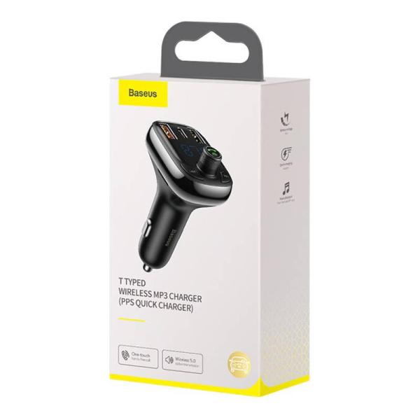 Baseus Bluetooth FM Transmiter S13 T-shaped čierny 