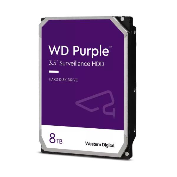 WD PURPLE WD85PURZ 8TB,  SATA III 3.5",  256MB 5640RPM,  215MB/ s,  Low Noise,  CMR