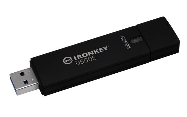 Kingston Ironkey D500S/ 256GB/ USB 3.2/ USB-A/ Čierna 