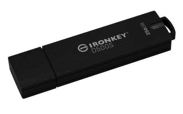 Kingston Ironkey D500S/ 256GB/ USB 3.2/ USB-A/ Čierna