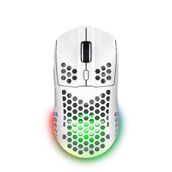 Trust Gaming GXT 929W Helox/ Herná/ Optická/ Pre pravákov/ 4 800 DPI/ Bezdrôtová USB/ Biela