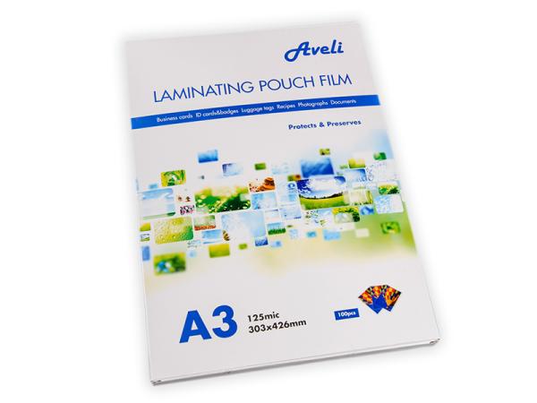 Laminovacie fólie AVELI A3/ 250 mic (2x125), lesklé